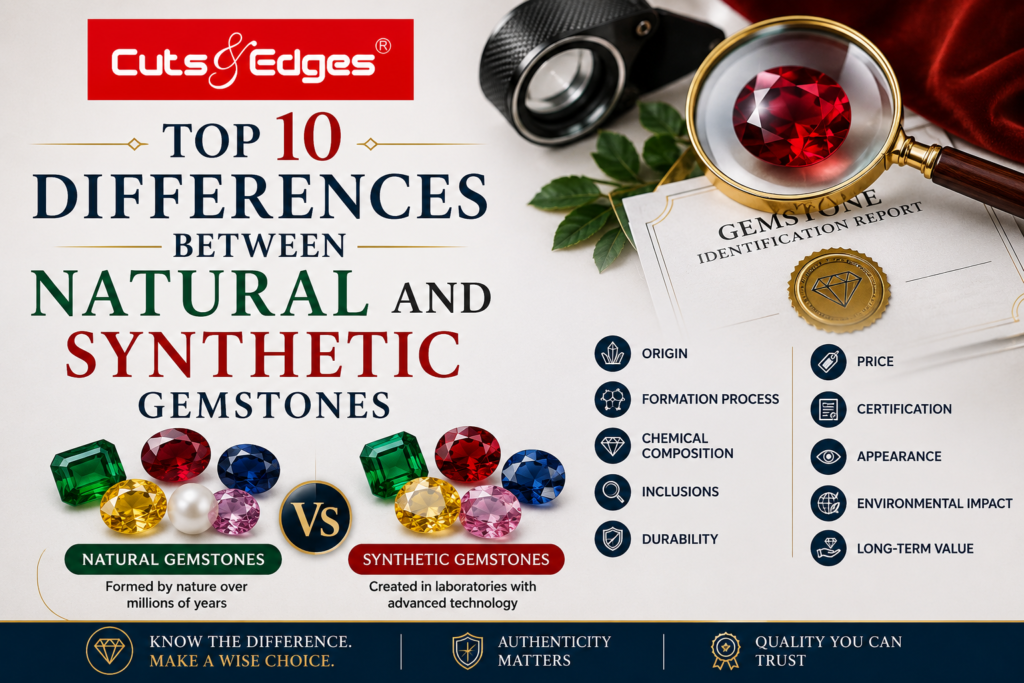 Top 10 Differences Between Natural And Synthetic Gemstones
