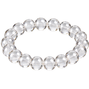 NATURAL QUARTZ BEADS BRACELET.