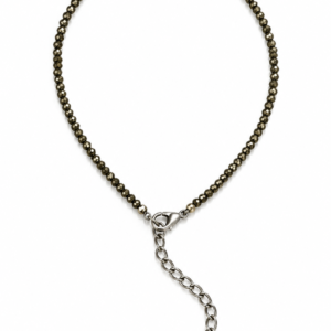 NATURAL PYRITE BEADS ANKLETS.